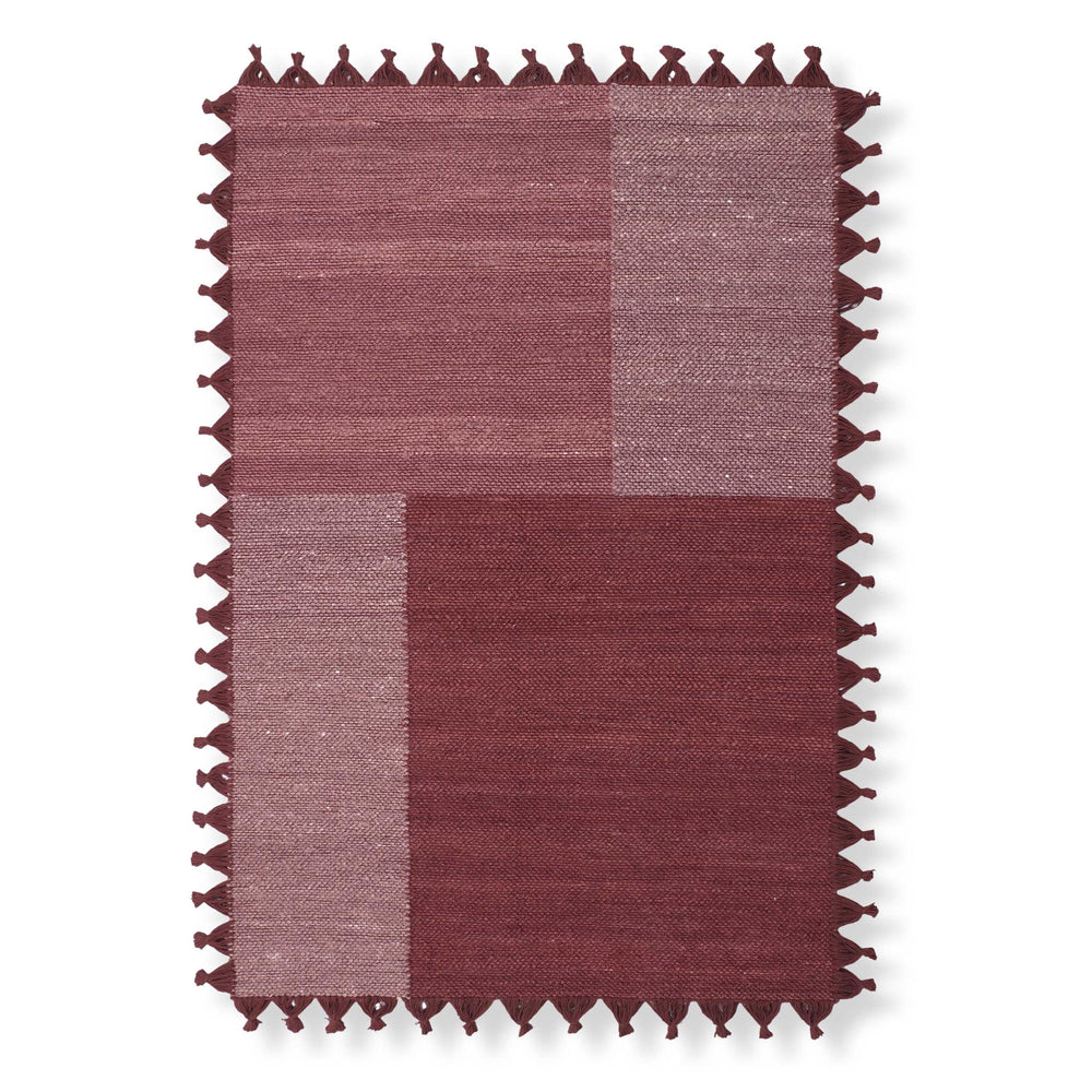 Merlot Maroon Jute Rug