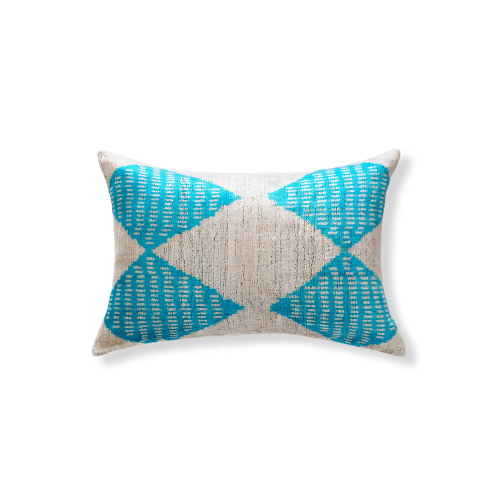 Patas Silk Ikat Lumbar Pillow