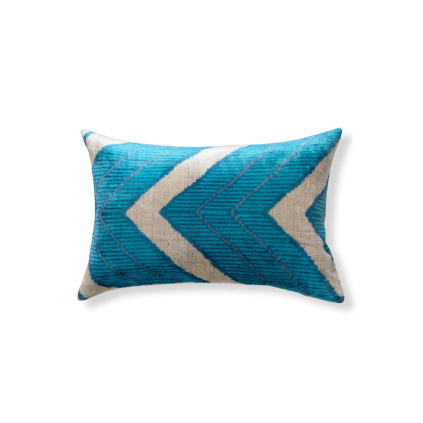 Temir Silk Ikat Lumbar Pillow