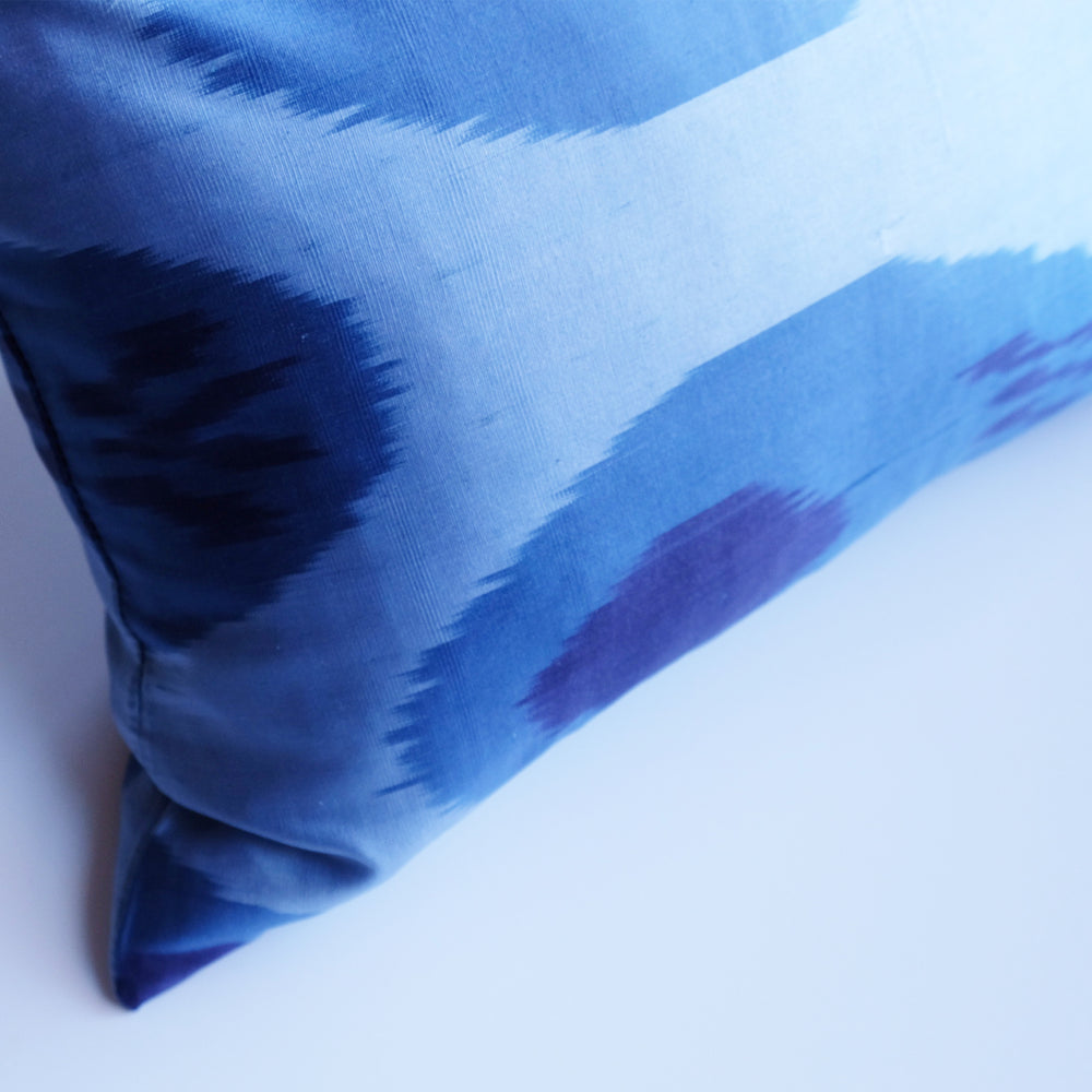 Bocak Silk Ikat Lumbar Pillow