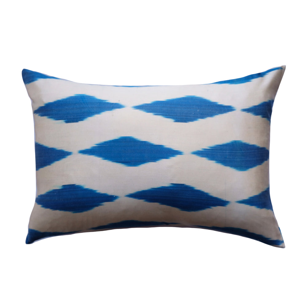 Kurt Silk Ikat Lumbar Pillow