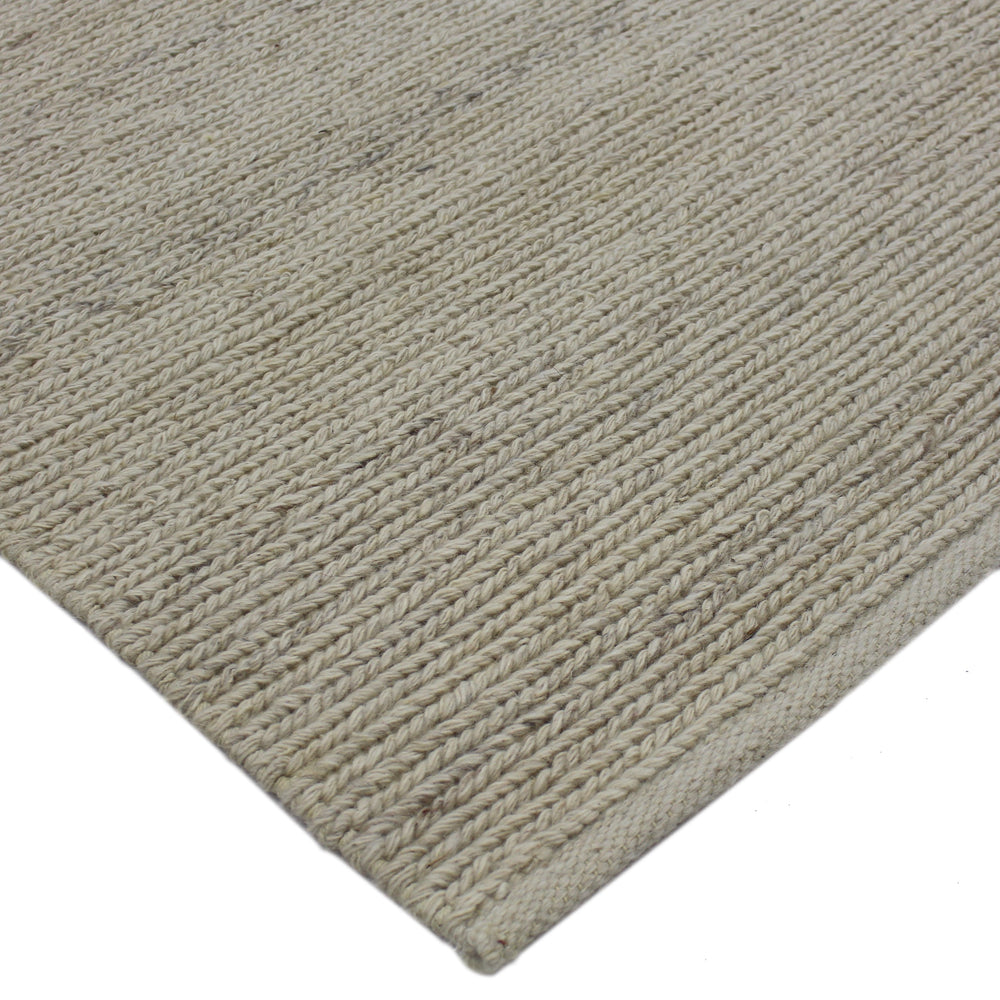 Braided Wool Sand 4x6 - Quick Ship