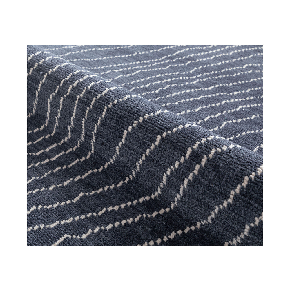 Ripple Design Rug Ripple Hand Knotted Wool Rug